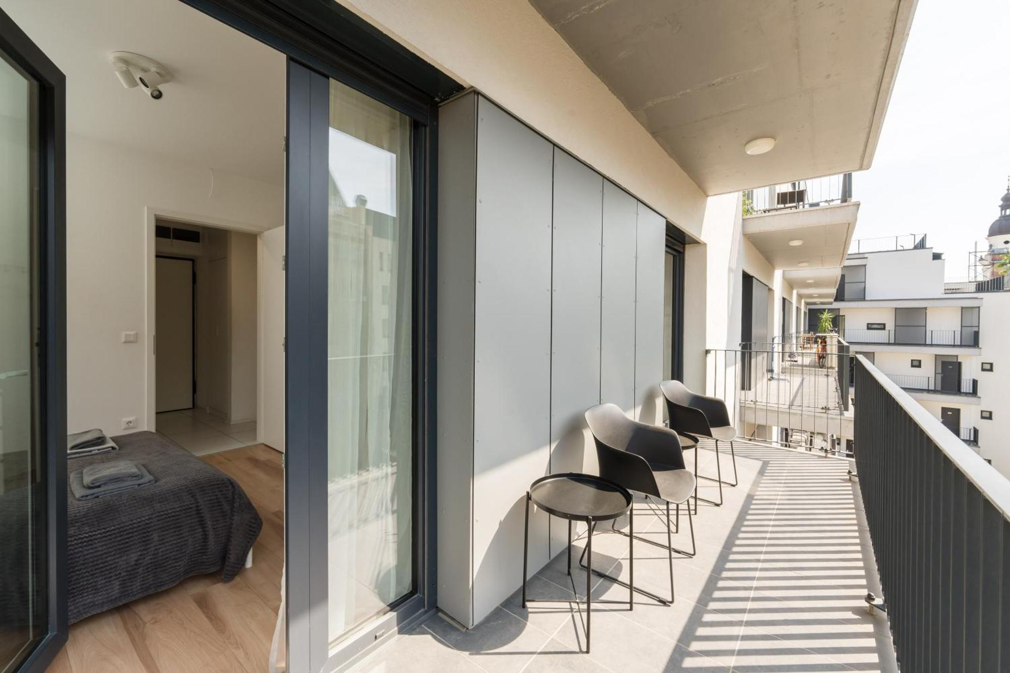 Brand New Modern Apartment-2 Rooms-Balcony-Garage Budapest Eksteriør billede